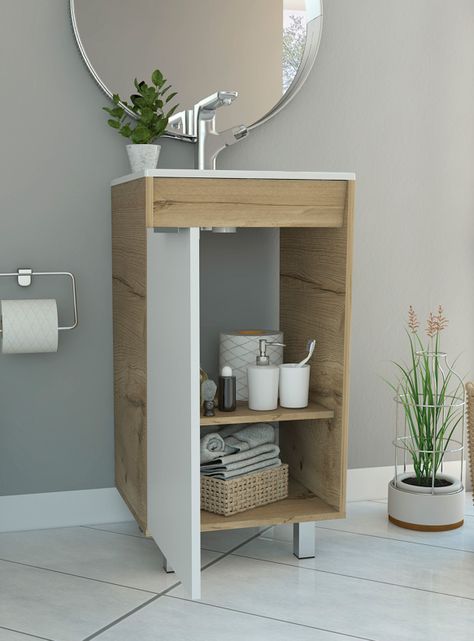 Mueble Lavamanos Carter Duna Blanco-2
