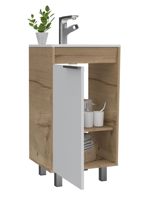 Mueble Lavamanos Carter Duna Blanco-3
