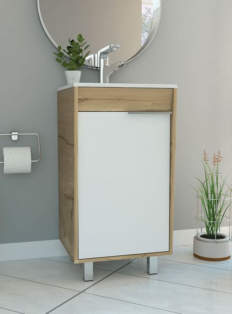 Mueble Lavamanos Carter Duna Blanco-4