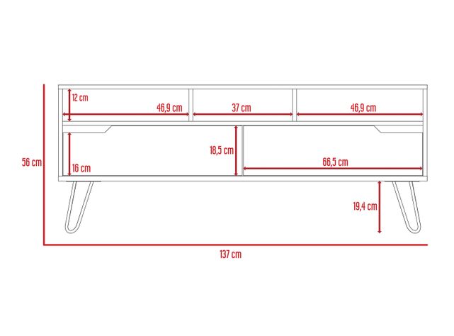 Rack TV 60" Audra Duna Wengue TuHome-2
