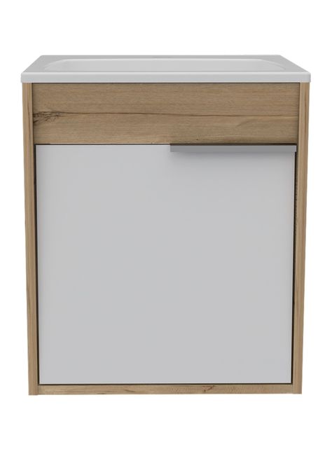 Mueble Lavamanos Carter Flotante Duna Blanco 1P-2