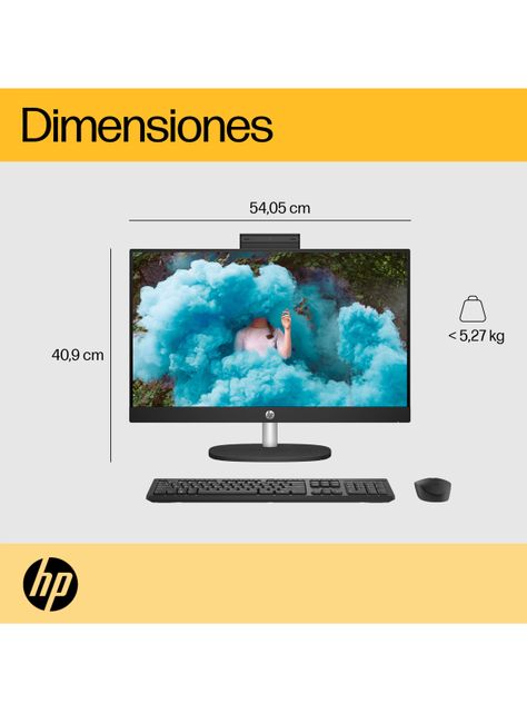 All in One 24-cr0001la AMD Ryzen 3 8GB RAM 512GB SSD 23.8" FHD Windows 11 Home Single Language-1