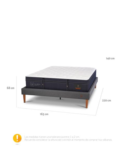 Cama Europea Curve Grand Premium 2 Plazas-1