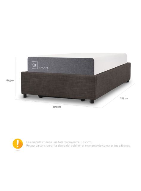 Cama Space Box Smart 1.5 Plazas-2
