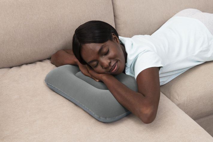Almohada Inflable de Camping Azul-3