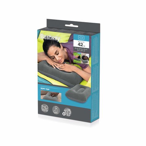 Almohada Inflable de Camping Azul-9