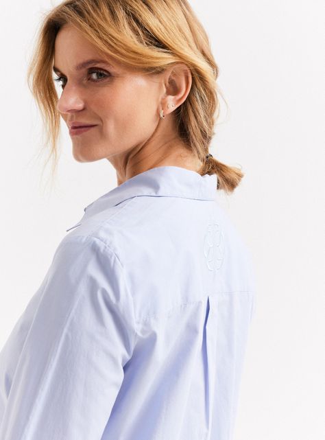 Blusa Camisa Popelina Detalle Nudo-3
