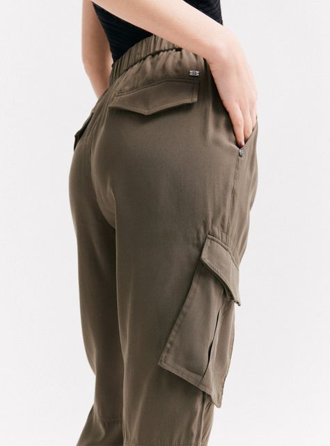 Pantalón Cargo Laterales Pretina Elasticada-3
