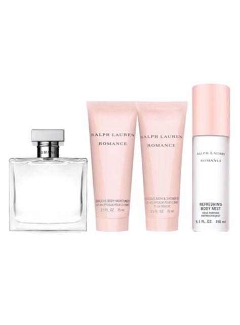 Set Perfume Mujer Romance EDP 100ml + Crema Corporal 75ml + Gel de Ducha 75ml + Body Mist 150ml-1