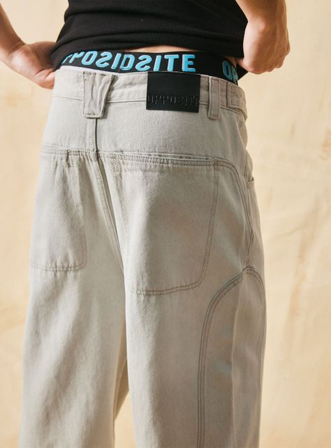 Jeans Baggy Balloon con ajute en Cintura-3