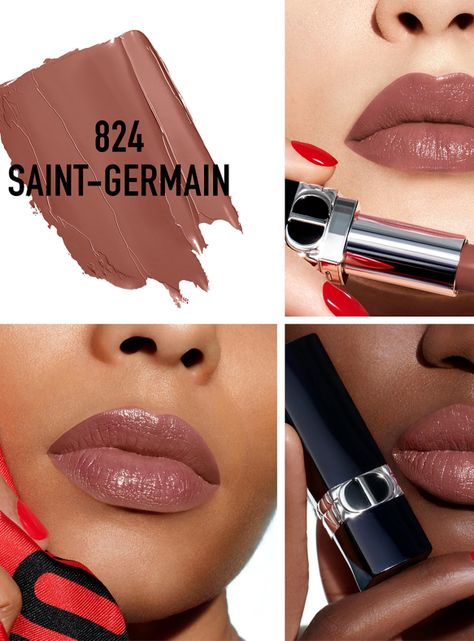Labial Dior Rouge Satinado 824-2