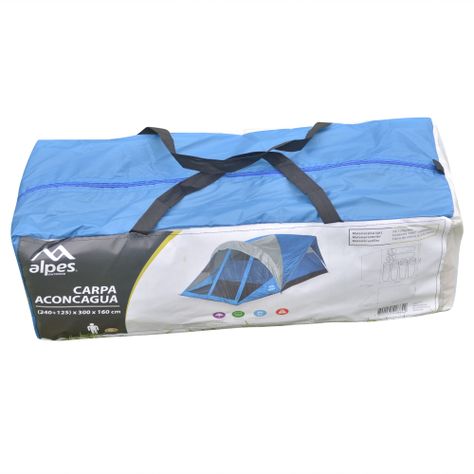 Carpa 6P Aconcagua 240+125 x 300 x 160 cm Azul-5