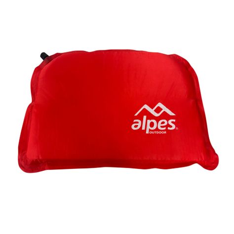 Almohada Autoinflable Camping Rojo-0