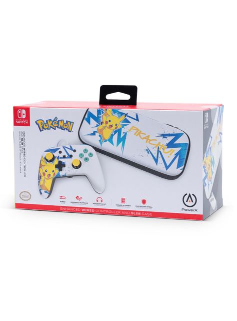 Control Nintendo Switch + Case Pikachu-4