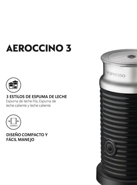 Cafetera de Cápsulas Vertuo Next Glossy Black + Espumador-8