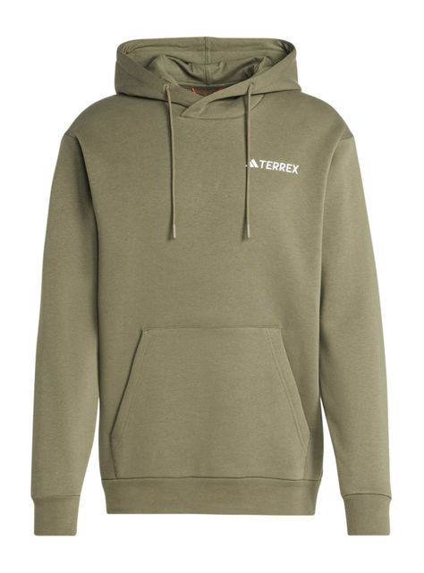 Polerón Outdoor Mt S Logo Hd Verde Olivo-5