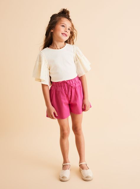 Short Textura Wide Leg-0