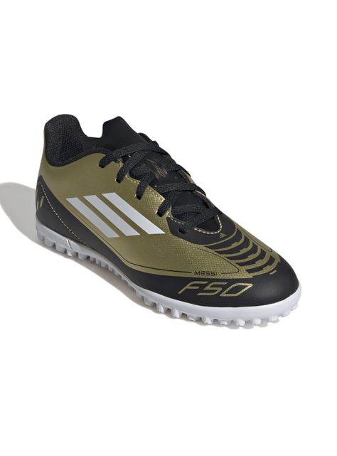 Zapatilla de Fútbol Jr F50 Club Tf J Messi Oro Unisex-1
