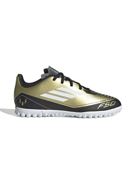 Zapatilla de Fútbol Jr F50 Club Tf J Messi Oro Unisex-0