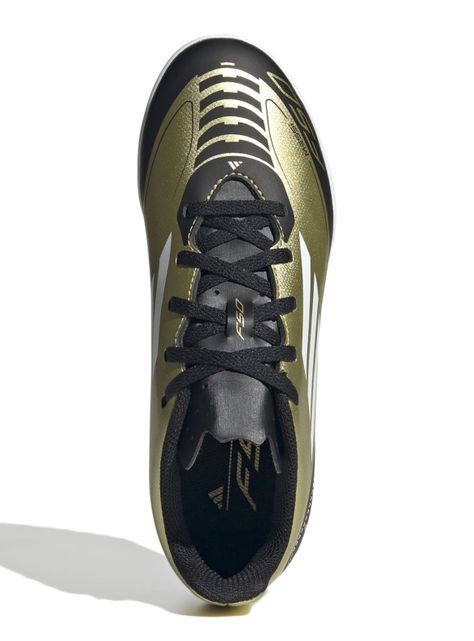 Zapatilla de Fútbol Jr F50 Club Tf J Messi Oro Unisex-3