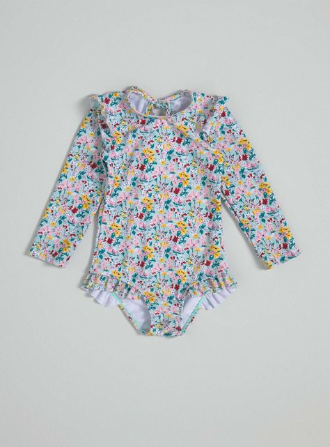 Traje de Baño Manga Larga con Fruncido-0