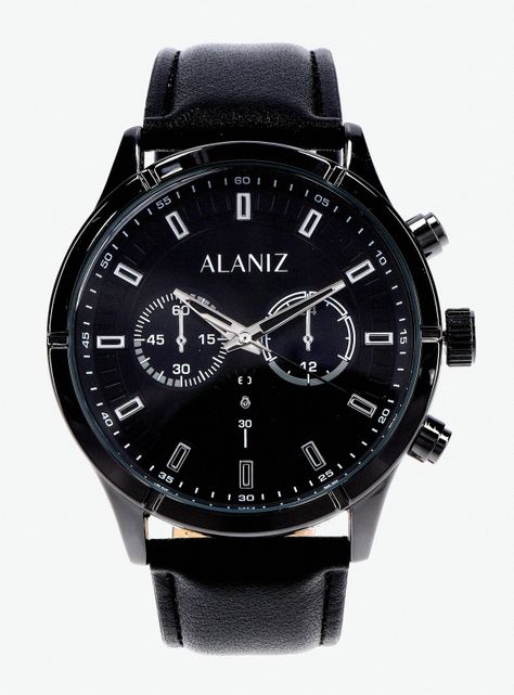 Pack Reloj Análogo Negro de Hombre +Billetera-0