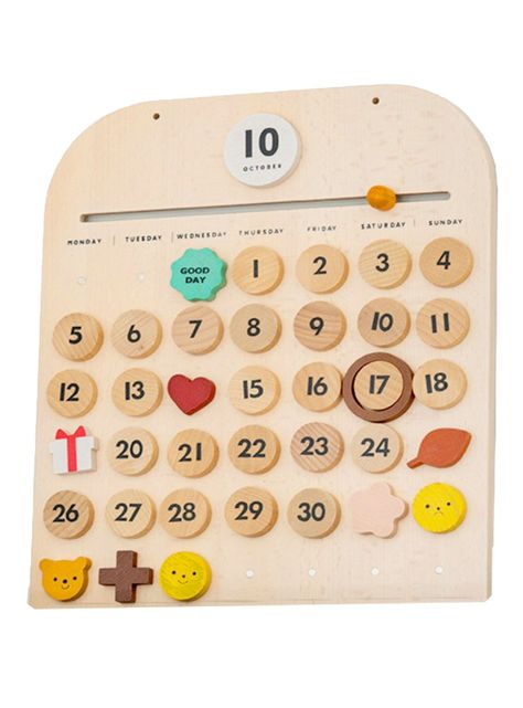 Juguete de Aprendizaje Didáctico Calendario Montessori-0