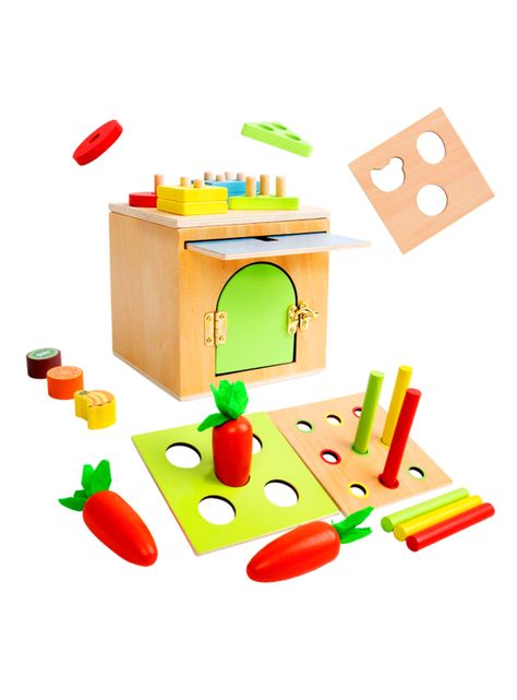 Juguete de Aprendizaje Didáctico 6 En 1 Montessori-0