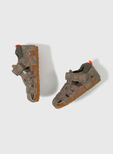 Sandalia Print Camo Velcro Niño-2