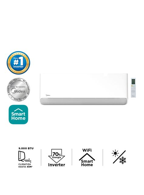 Aire Acondicionado Split Muro Inverter 9000 BTU Breezeless-1