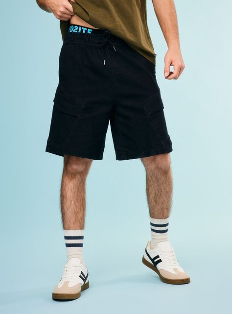 Short Knitted Denim-0