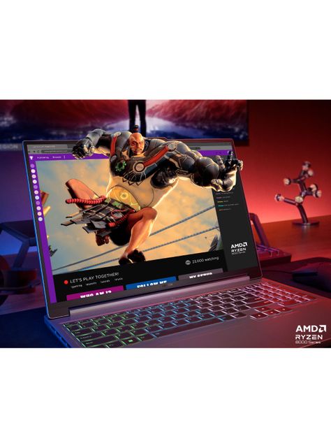 Notebook Legion Slim 5 8845HS AMD Ryzen 7 Serie 8000 NVIDIA GeForce RTX 4060 8GB GDDR6 16GB RAM 1TB SSD 16" WQXGA 240HZ RTX 4060 Luna Grey-8
