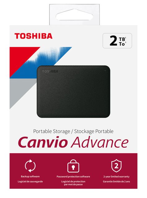 Disco Duro Externo 2TB Canvio Advance Negro HDTCA20XK3AA-5