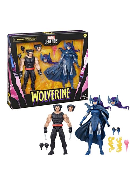 Figura de Acción Marvel Legends Series Wolverine y Psylocke-3