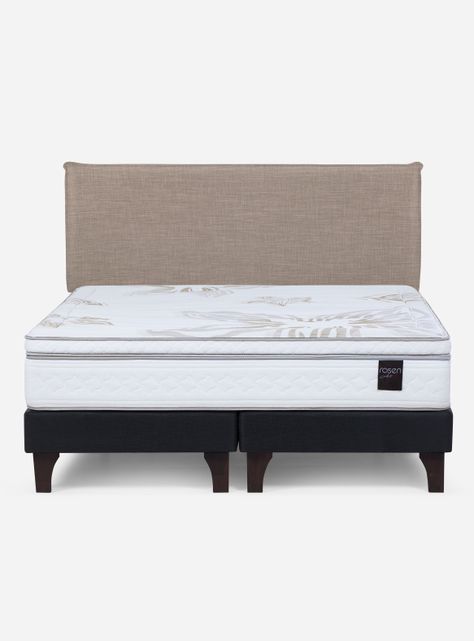 Cama Europea Art 4 King + Respaldo Mauri-1