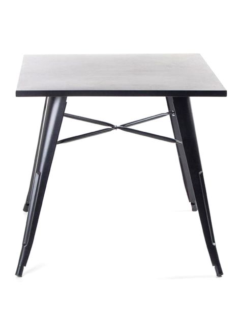 Mesa Funcional Tolix Gun Metal Gris 80x80 cm-0