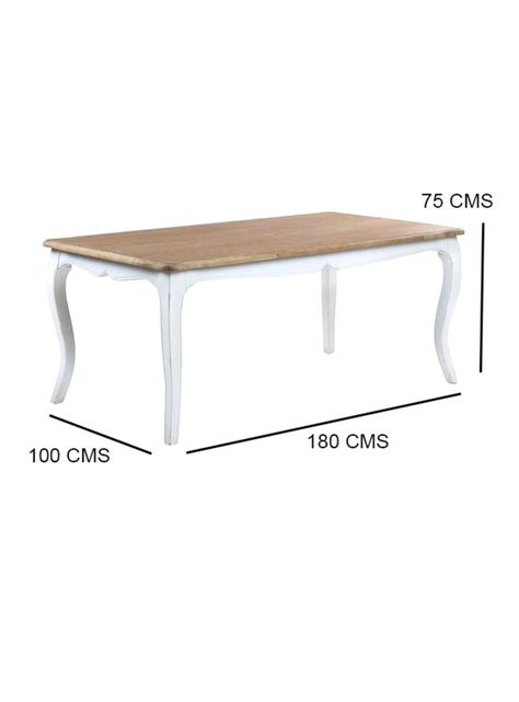 Comedor Vittoria Blanco 8 Sillas Turquesa-1