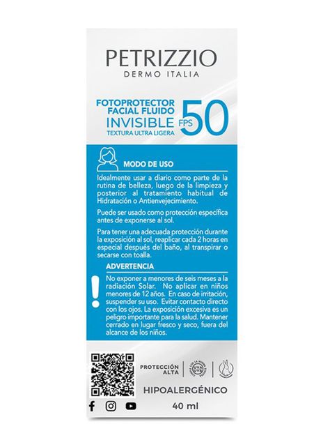 Protector Solar Rostro Invisible FPS50-2