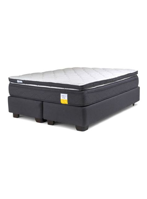 Cama Americana Eurotop 2 Plazas Plus Base Dividida + Topper-0