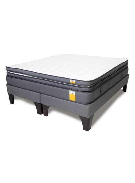 Cama Europea 2 Plazas Base Dividida Plus + Topper-0