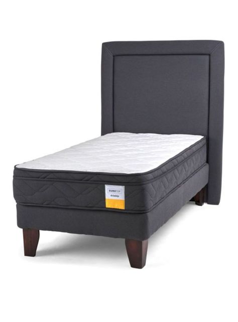 Cama Europea 1.5 Plazas + Respaldo-0