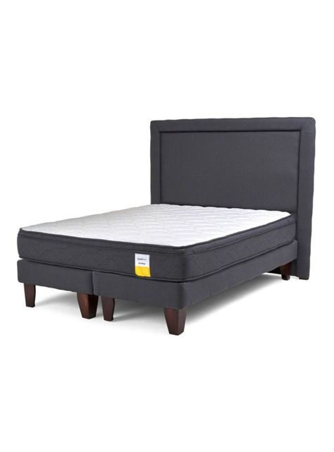 Cama Europea Eurotop Full Base Dividida + Respaldo-0