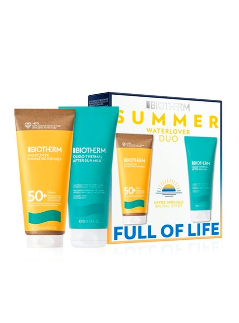 Set Protector solar Waterlover Hydrating Sun Milk SP50+200 ml Biotherm-0