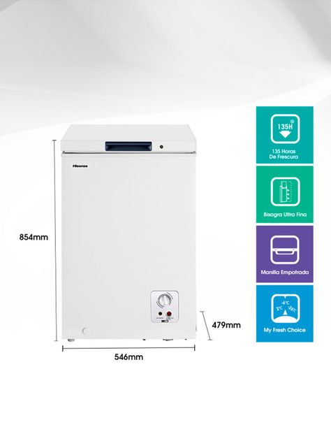 Freezer Horizontal Frío Directo 95 Litros Dual Function FT125D4AW1-1