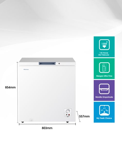 Freezer Horizontal Frío Directo 198 Litros Dual Function FC258D4AW1-1