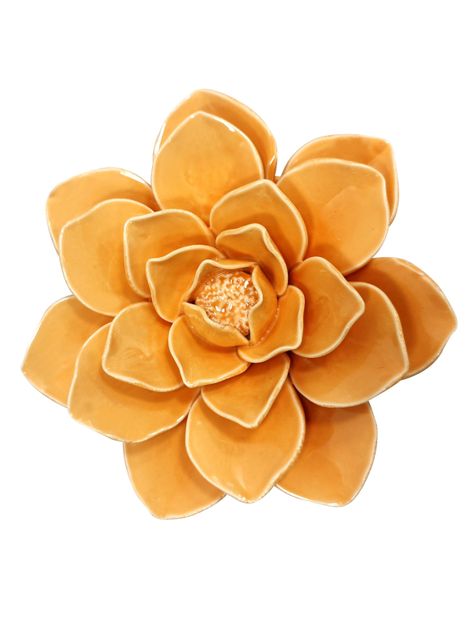 Flor Decorativa Naranjo-0