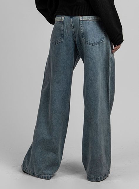 Jeans Tali Wide Leg Tiro Medio Celeste-1