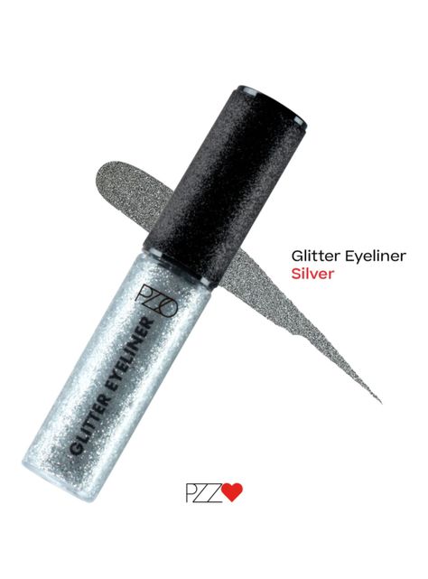 Delineador de Ojos Glitter Silver 02 7 ml PZZO-1