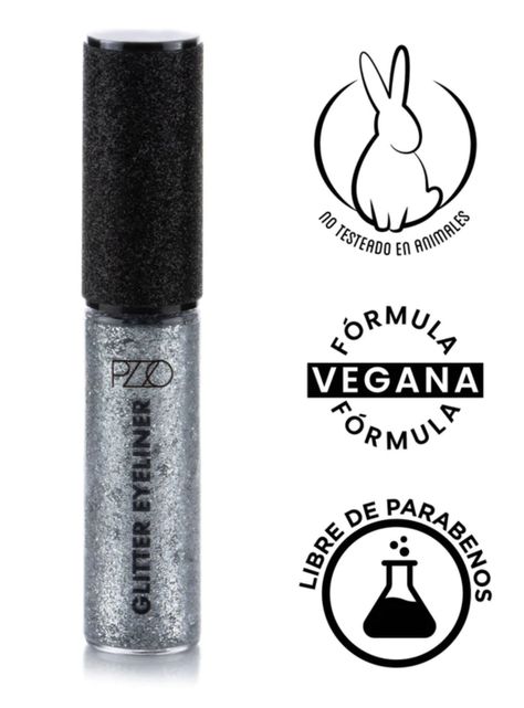 Delineador de Ojos Glitter Silver 02 7 ml PZZO-2