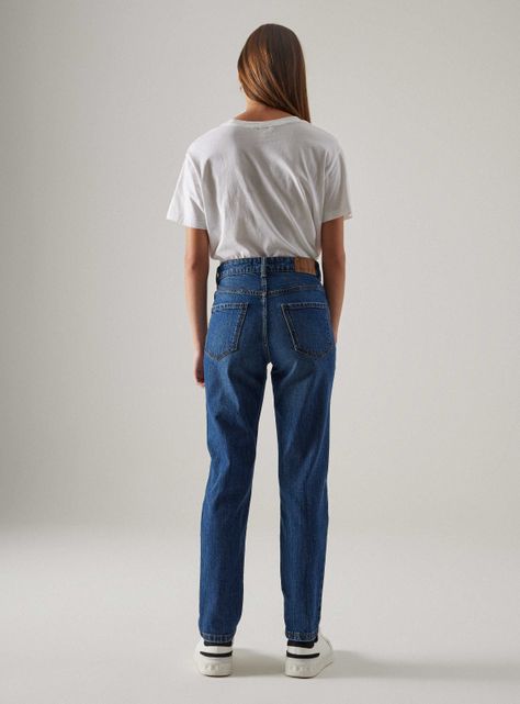 Jeans Básico Regular Tiro Alto-5